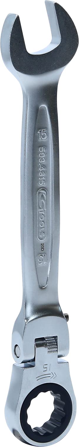 KS Tools 503.4815 Clé mixte à cliquet à tête inclinable à verrouillage