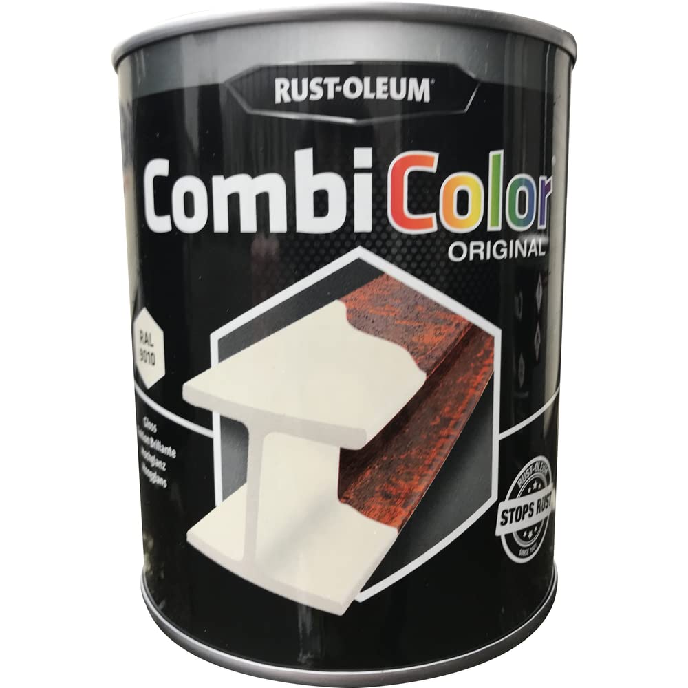 Rust-Oleum Unisex White Combicolour Metal Paint Gloss Finish-750 Ml