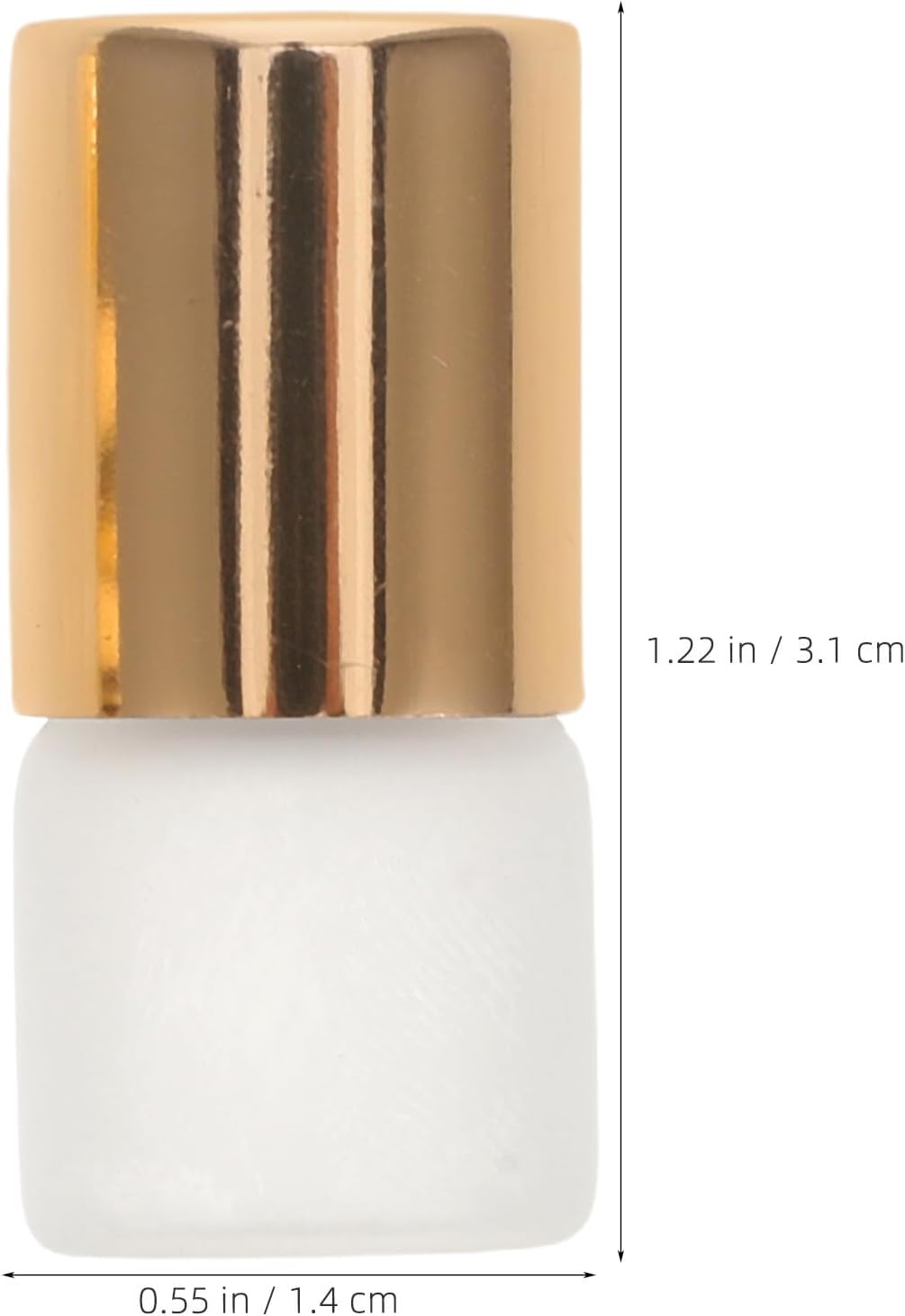12pcs Ml Refillable Perfume Roller Bottle Glass Pp Mini Roll on Vial | Portable Container, Liquid View, Smooth Application, Fits Makeup Pouch or Pocket