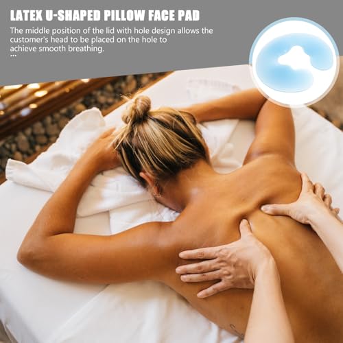 Almohada facial de silicona cómoda para camillas con hueco de salón de belleza 6