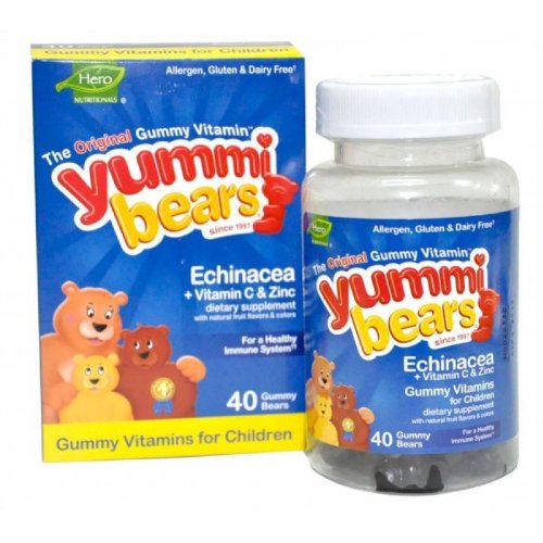Hero Nutritionals Yummi Bears Echinacea (1x40 Bears)