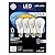 GE Lighting 67615 LED A19 Light Bulb with Medium Base, 10.5-Watt, Soft White, 4-Pack, 4 Count (Pack of 1)