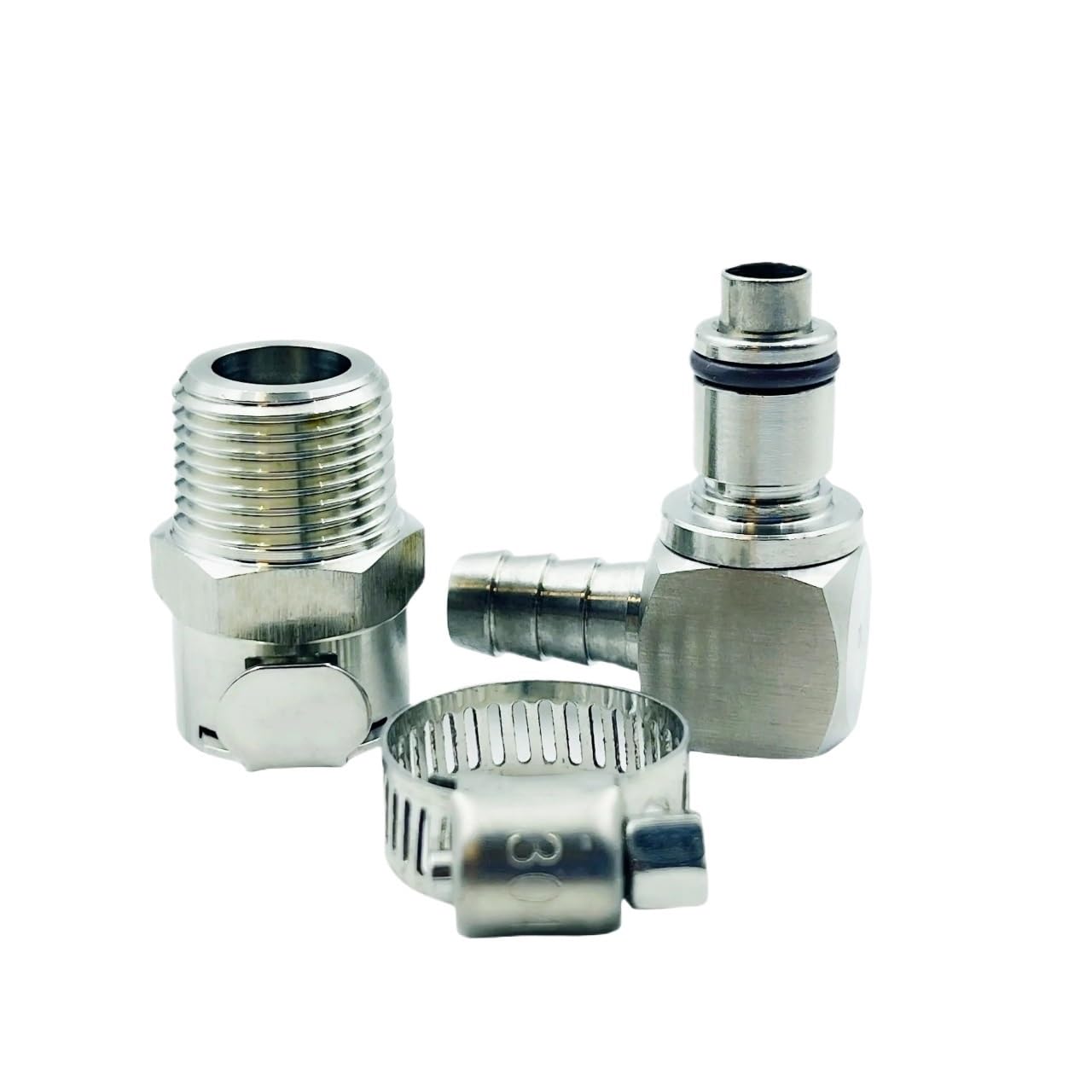 Cono filtro de aire Ajuste para BMW R1200GS ADV R1200RT S1000RR K1200R tanque de Gas combustible tubo flexible gasolina Kit acoplamiento desconexión liberación rápida Kit admisión para(HY-GM 3piece)