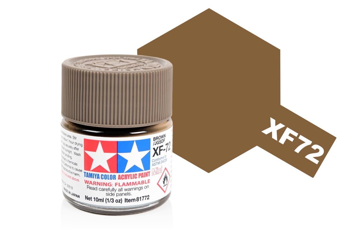 Amazon | タミヤ アクリル ミニ XF72 ブラウン 10ml TAM81772