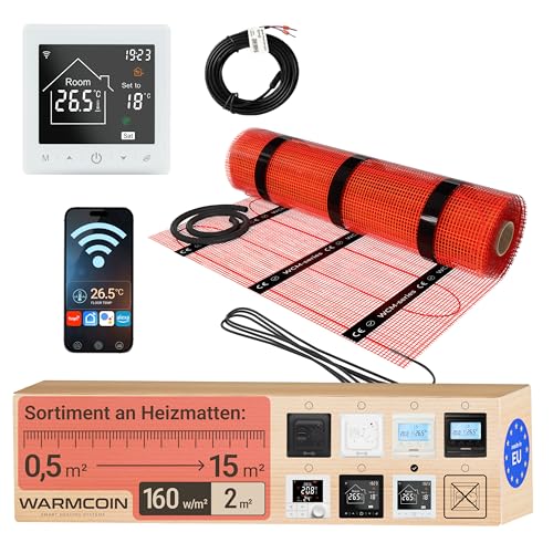 Warmcoin Elektrische Fußbodenheizung All-in-One Set 160 W/m...