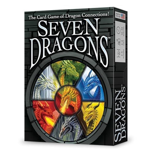 Looney Labs Seven Dragons Card Game - Create a Dragon Territory with Strategic Gameplay