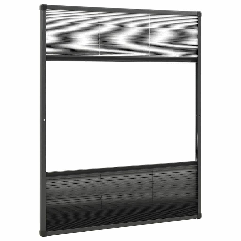 Hothingwell Moskitiera plisowana aluminium 80 x 100 cm