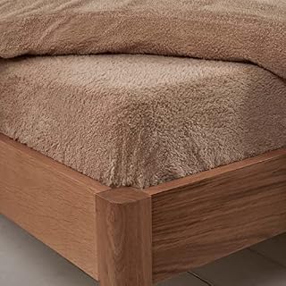 Brentfords Teddy Plain Thermal Prześcieradło z gumką z polaru Plain Thermal ciepła miękka luksusowa pościel, kolor antracytowy Kingsize, 100% poliester, miękki Sherpa, King