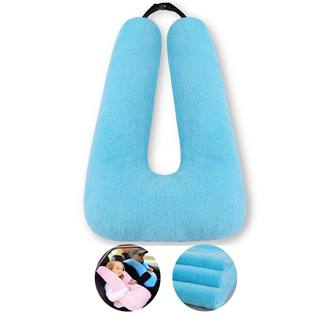 Travel Pillow Travel Pillow Cushion for The Back Seat of Car Car Pillow for Kids A Sleeping Artifact Suitable for Long-Distance Travel of Adults and Children Travel Pillow for Kids Blue
