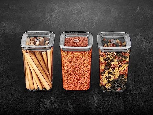 Vip Ahmet Sude Kare Saklama Kabı, 3X1200 Ml