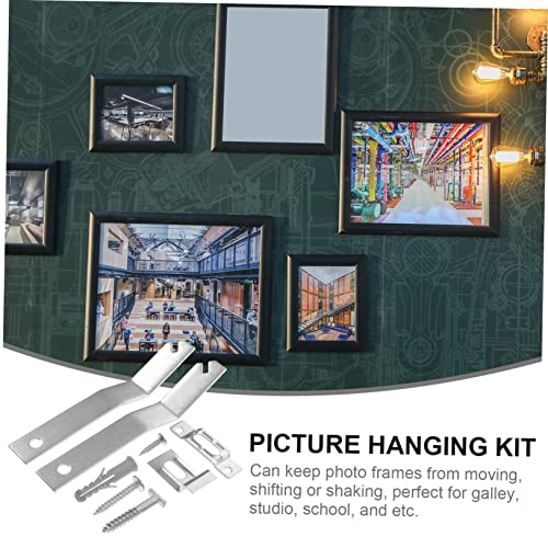 Image of LIFKOME Reliable Security Hanging Kits 2 Sets of T-Lock Hangers for Art Gallery Museum and Home Decor