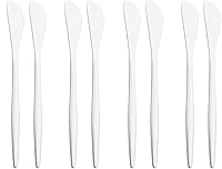 Vista 1 de Puzhler 8 piezas de cuchillo de mantequilla de espejo cuchillo de postre de queso cuchillo de mermelada de acero inoxidable cuchillo de cocina