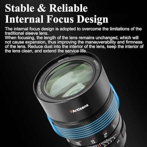 7artisans 60mm F2.8 Macro 2X Lens for Nikon Z Mount,2:1 Full Frame Prime Manual Focus Large Aperture Lens for Mirrorless Cameras for Z9,Z8,Z7,Z72,Z6,Z62,Z63,Zf,Z5,Zfc,Z50,Z30