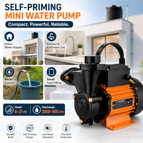 Image of Kirloskar 0.5 Hp Anisa Self Priming Water Pump |water pump 0.5hp| Pure Copper Winding | 1 year warranty
