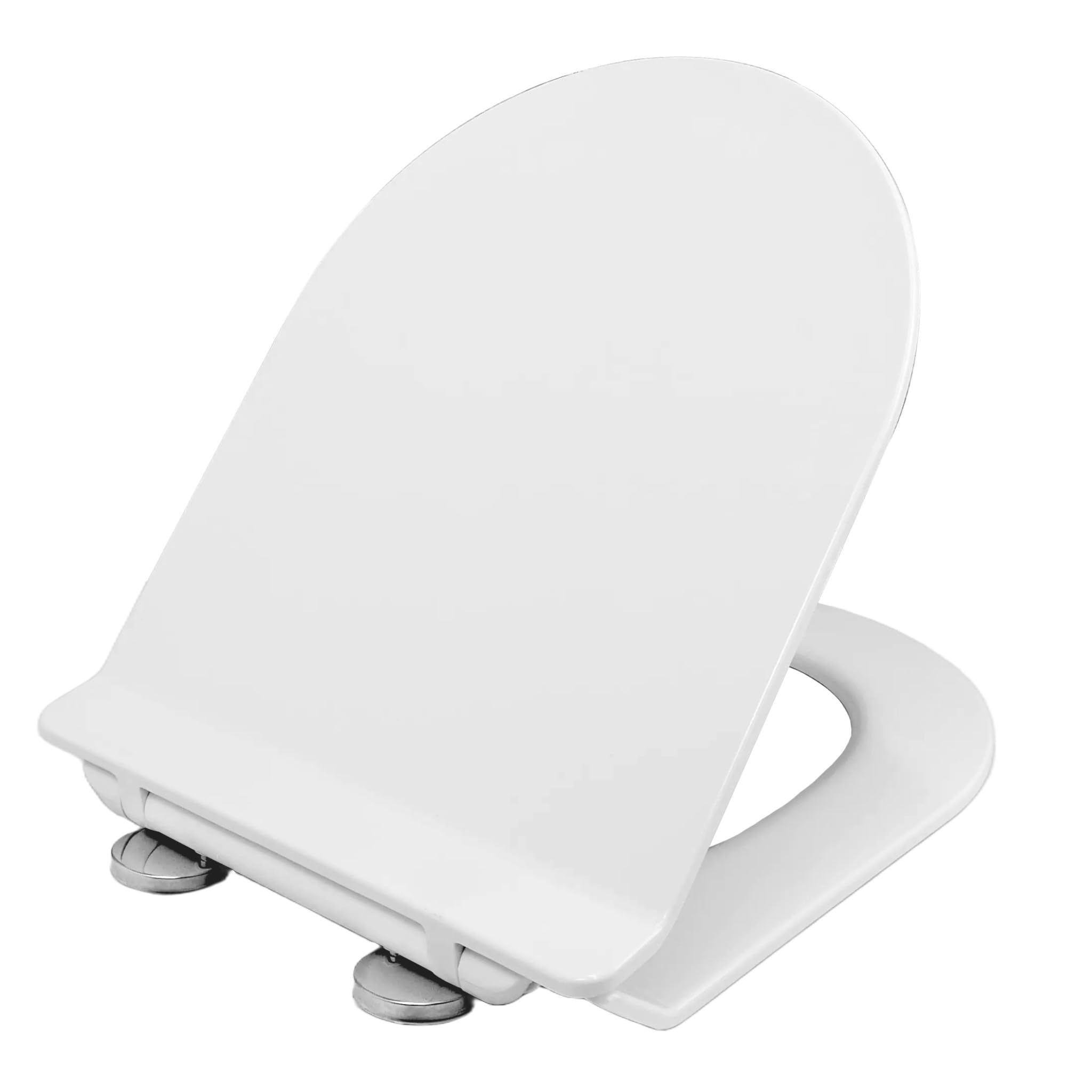LAVITA Sofi Slim Antibacterial Duroplast Toilet Seat with Soft-Close Mechanism and Quick Release Suitable for lavita Sofi Slim Wall Toilet, White