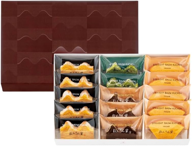 ねんりん屋 ギフト冬季ひとくちバーム詰合せ4種15個入 袋付き 個包装ブラウニー