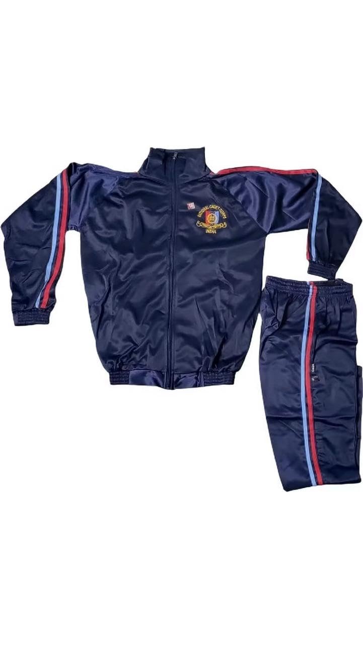 NCC Track Suit for Men and Women, Navy Blue with Red and Blue Stripes, National Cadet Corps Embroidered (IN, Alpha, M, Regular)-picture-16