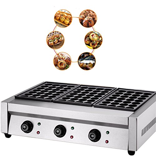 Commercial Takoyaki Machine Small Octopus Maker Fish Pellet Grill Machine 84pcs(Three-plate) 220v