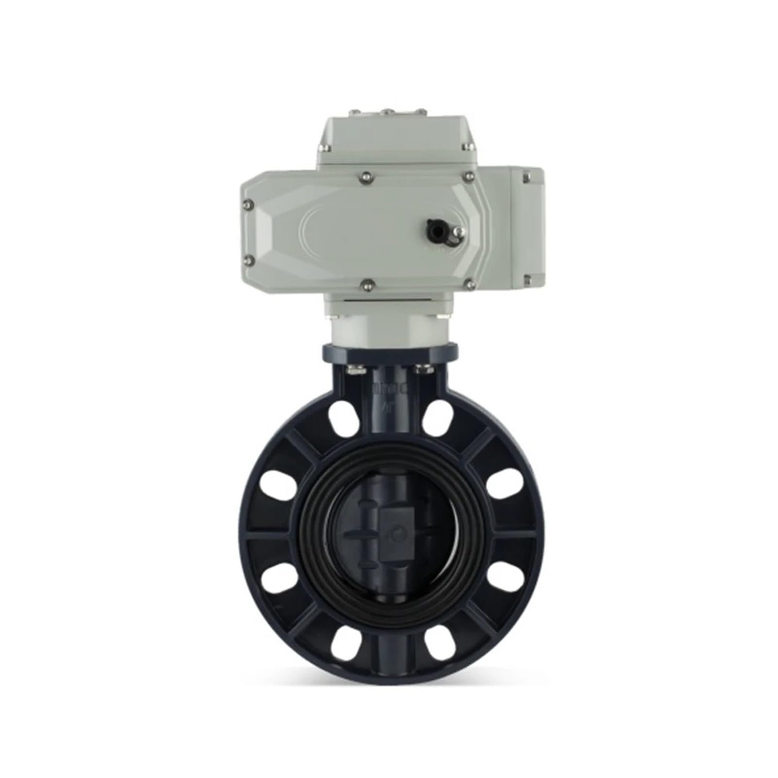 Vanne papillon motorisée UPVC DN300 évite les blocages de fluides avec son moteur 110V