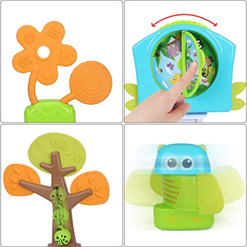 Baby Bouncers and Jumpers, Baby Walkers for Girls/Boys, Bounce Round Entertainer, Sit-to-Stand Activity Center, 3-in-1 Activity Walker and Rocker with Jumping Board and Feeding Tray (Lion Style)