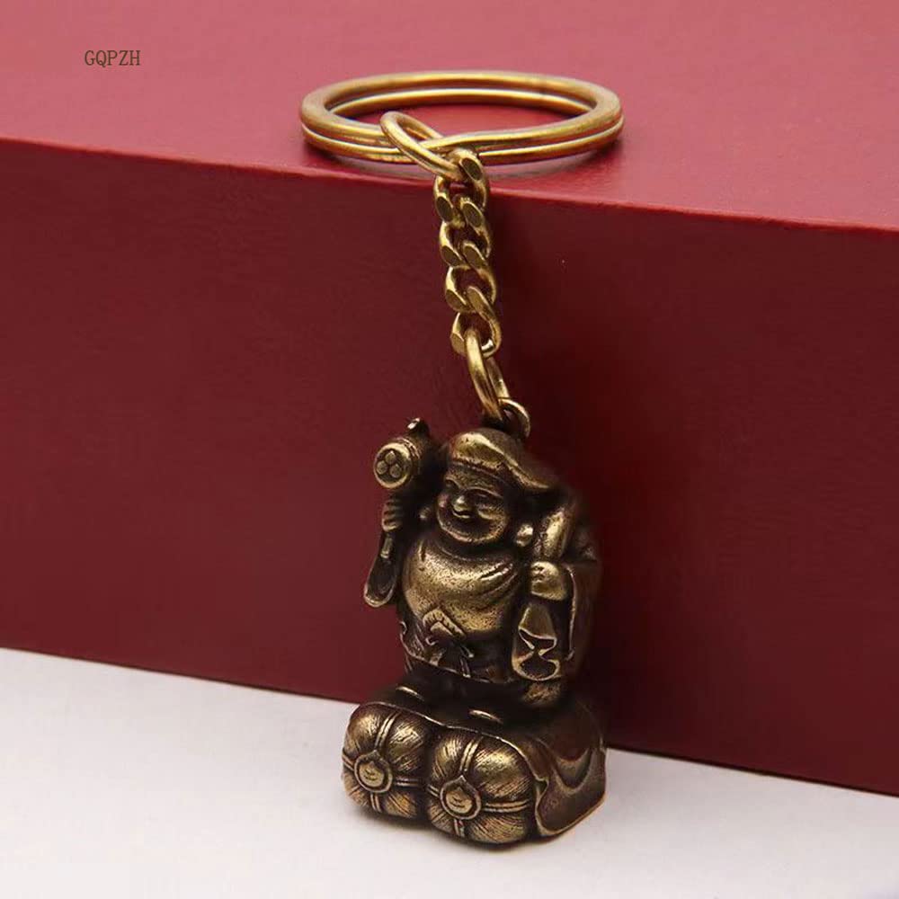 Amazon.co.jp: ミニチュア仏像【開運招福七福神・大黒天】真鍮製 古美
