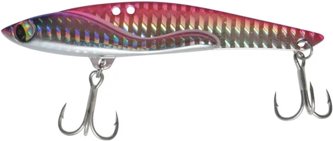 Luya Bait Large Weight Ultra Long Range 35g Vib Metal Fake Bait for Sea Bass DW38-C Fishing (Color : D)