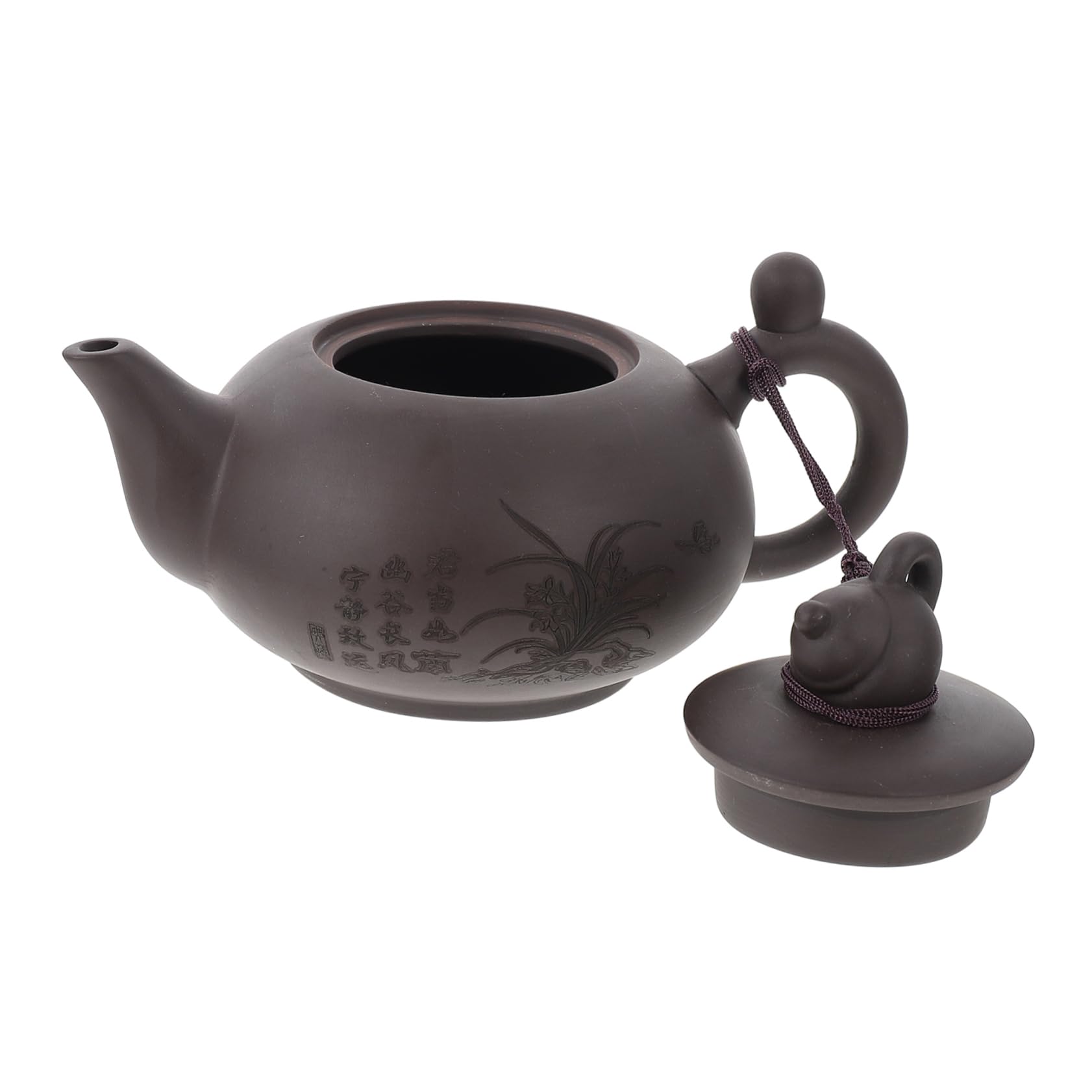 1 szt. Czajnik do herbaty liściastej, czajnik retro, czajnik kung fu, chiński tradycyjny czajnik, fioletowy czajnik do herbaty piaskowej, mały ceramiczny zestaw do parzenia kawy, porcelanowy zestaw