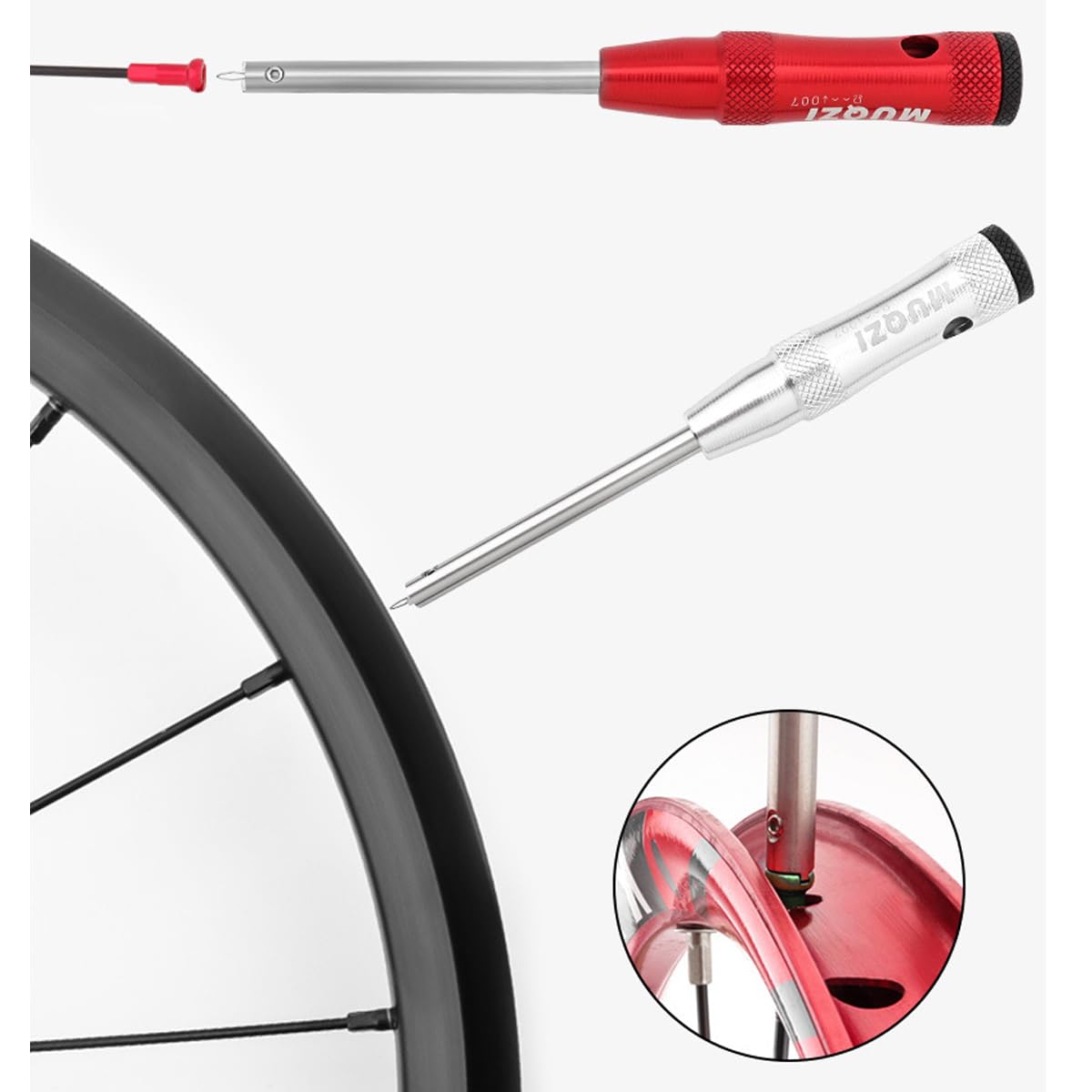 Chiave per raggi per bicicletta A per 10~15g e B per 3.3~3.5