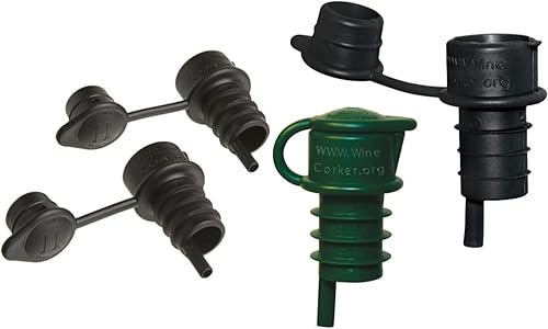 Haley's Corker Aireador de vino 5 en 1, tapón, vertedero, filtro y recorchador (2 unidades)