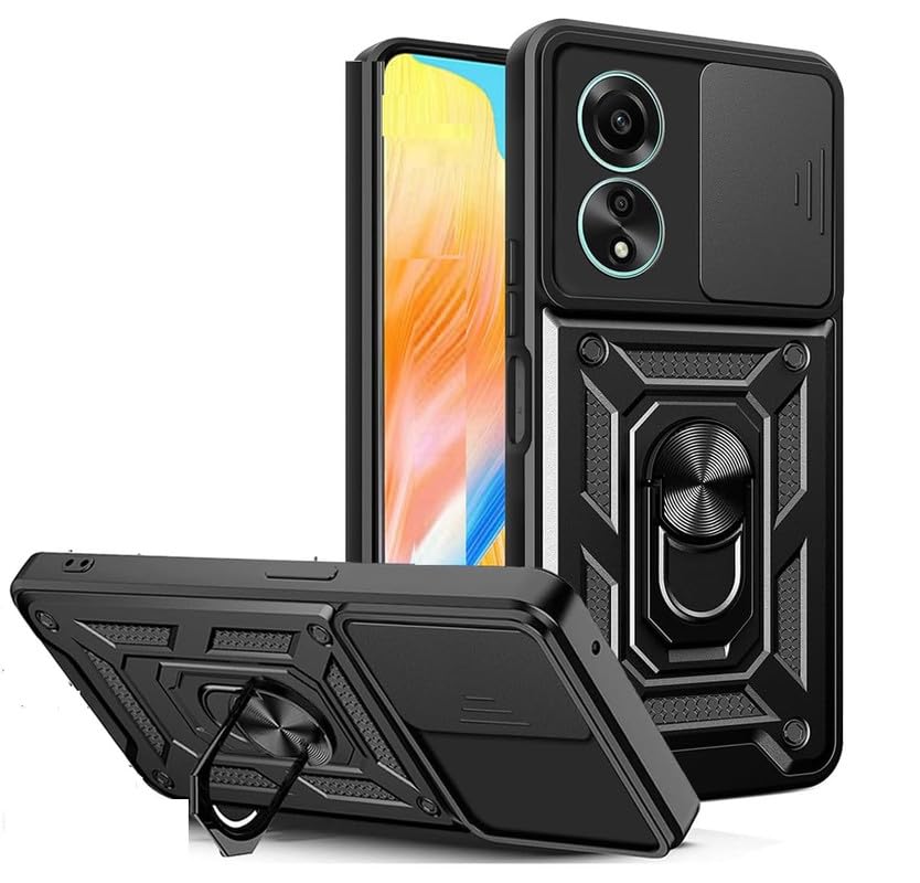 ConnectPoint Case for Oppo A58 4G, Shutter Case Heavy Duty Hard Tough - Image 2