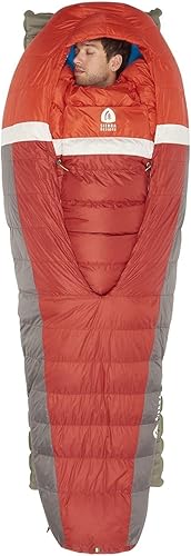 Miniatura 2 de Sierra Designs Backcountry Bed - Saco de dormir de 20 grados con relleno Dridown de 650 - Saco de dormir ligero sin cremallera para acampar y