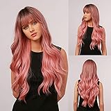 ❤【Adjustable Wig Cap】- Utiliza red de rosa transpirable dentro de la red que te hace sentir cómodo cuando lo usas.Tamaño promedio de la tapa 22.5 Inches.There son dos correas de ajuste dentro de la peluca, que puede ser entrelazado a una posición fija para adaptarse a diferentes tamaños de cabeza.