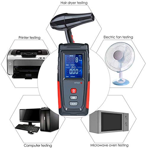 Medidor EMF Recargable USB Detector de Radiación miniatura 3
