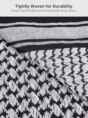 Image of FREE SOLDIER Scarf Military Shemagh Tactical Desert Keffiyeh Head Neck Scarf Arab Wrap with Tassel for Men Women