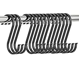 estos ganchos en forma de S resistentes están hechos de aluminio de alta calidad, duradero y resistente, excelente soporte de carga, resistente a la corrosión, no pierde su forma fácilmente ante un uso prolongado.