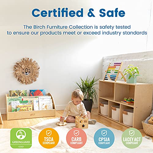 ECR4Kids Classic Bookcase, 36in, Adjustable Bookshelf, Natural - Image 4