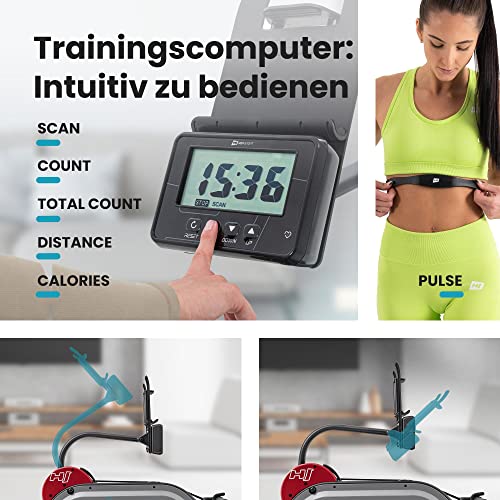 Hop-Sport HS-150WR Wasser-Rudergerät für zuhause klappbar - realistisches Rudern Dank regulierbarem Wasserwiderstand… – Bild 3