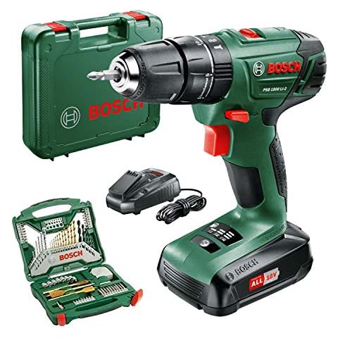 Bosch PSB 1800 LI-2 Cordless Combi Drill with Accessory Set Cover