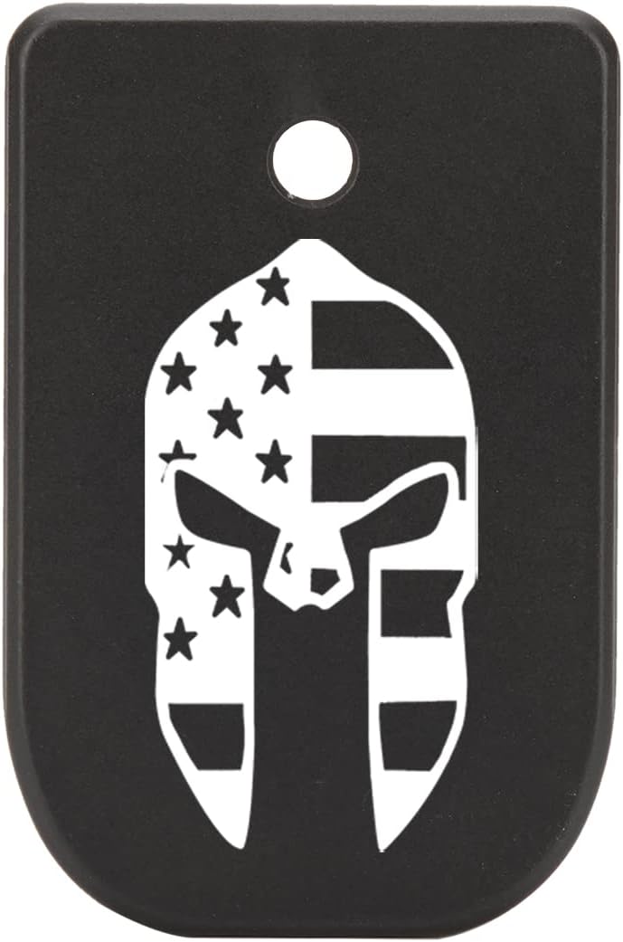 NDZ Performance Magazine Base Plate for Sig P365 X Macro & P365 Fuse 9mm, Laser Engraved Smooth Anodized Aluminum, Black – Choose Design