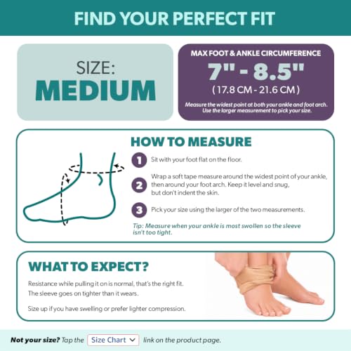 Image of BraceAbility Elastic Ankle Support Brace - Lightweight Slip on Foot and Ankle Compression Sleeve for Gymnastics, Dance, Sports, Running, Exercise, and Sprained Ankle Swelling for Women and Men (Teal, Medium)