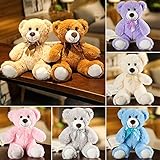 SNOWOLF Bear Plush Cute Stuffed Animal Toys Pillow Bear Doll Gift for Kids Boys Girls Birthday Christmas Valentine's Day (13.7In/35CM)