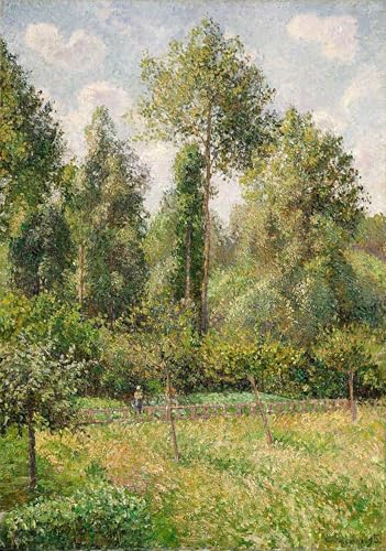 Portrait tableaux de Pissarro : l'élégance de la toile Peupliers Eragny pour salon et chambre