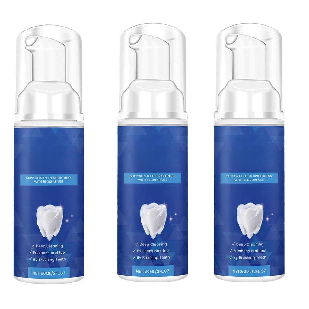 Mousse dental iluminadora suave for el cuidado bucal diario, reducción de manchas, aliento fresco y limpieza cómoda(3pcs)