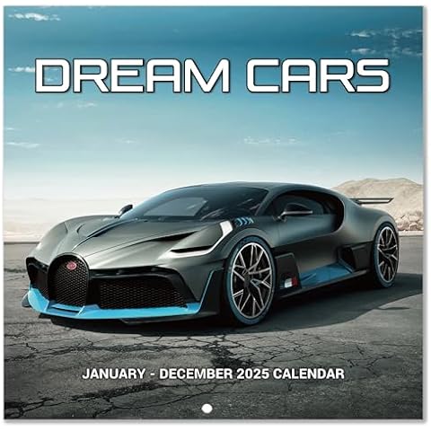 Coboll 2025 Calendar - Cars Calendar 2025, January - December 2025, 12 Months Calendar 2025, 11.6" x 11.6" Wall Calendar 2025, Car Calendar for Home, Office, School Cover