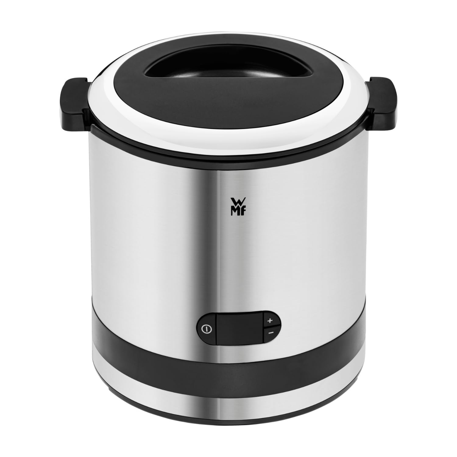 WMF - macchina del gelato 3 in 1, gelatiera per frozen yoghurt, sorbetto e gelato, capacità 300 ml con cucchiaio da gelato, in acciaio inox/cromargan opaco/colore argento