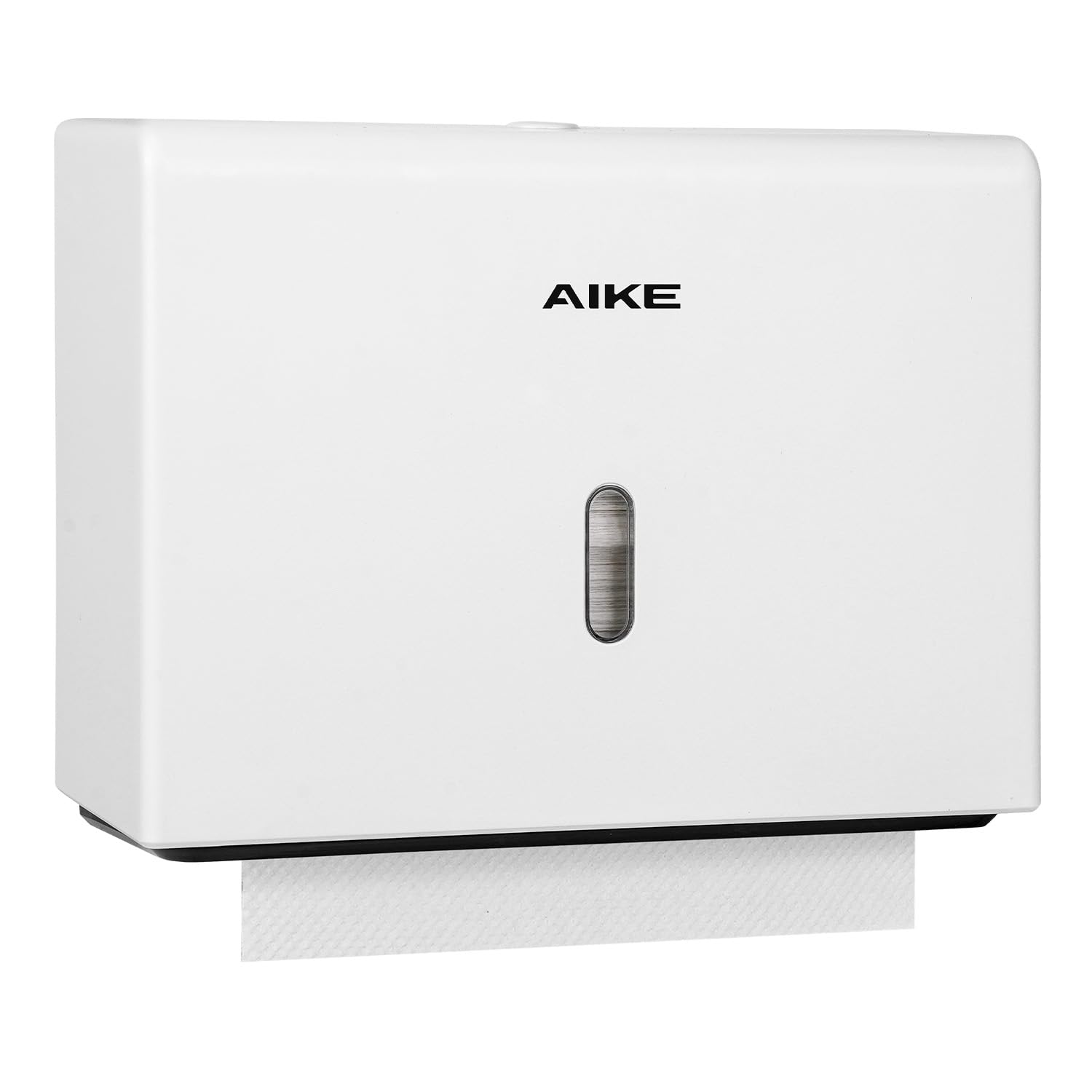AIKE Papierhandtuchspender Wandbefestigung Kommerziell, 200+ Blätter für Z-Falt & 25.4x7.8 cm Multifalt-Tücher, Handtuchspender AK5102, Weiß