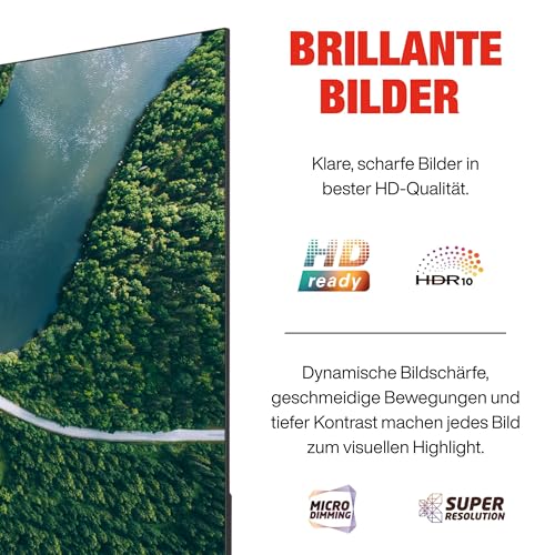 TELEFUNKEN Fernseher 32 Zoll Smart TV Powered by TiVo HD-Ready, HDR TV mit Triple-Tuner und 6 Monate HD+ inkl., LED Fernseher XH32TP900S (2026) TELEFUNKEN Fernseher 32 Zoll Smart TV Powered by TiVo HD-Ready, HDR TV mit Triple-Tuner und 6 Monate HD+ inkl., LED Fernseher XH32TP900S (2026)