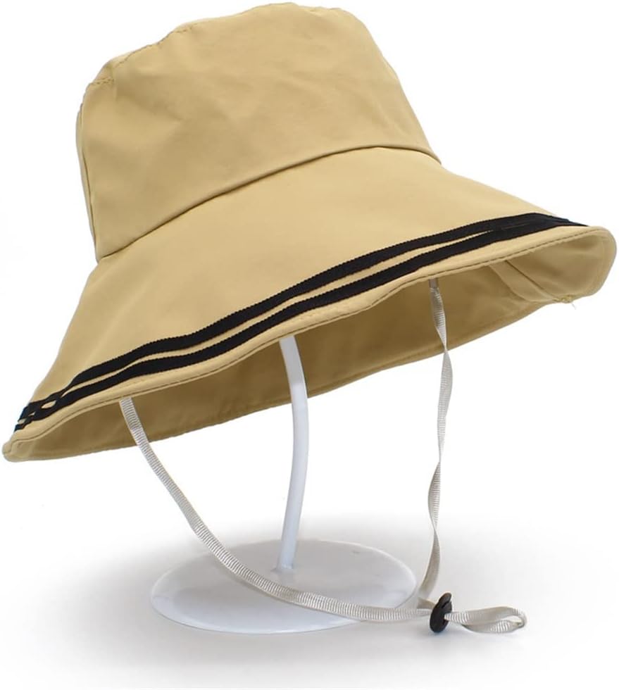 HBJWOV Sunscreen Fisherman's Hat Large Eaves Cover Face Sun Hat Show Face Small Bucket Hat
