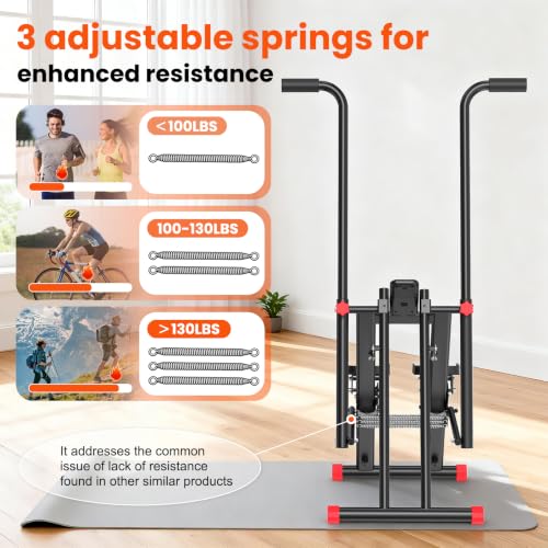 Image of RELIFE REBUILD YOUR LIFE Stair Stepper for Home Exercise,New Version Stair Climber with Adjustable Resistance, Vertical Climber Cardio Exercise Machine for Full Body Workout, Extended Step Range