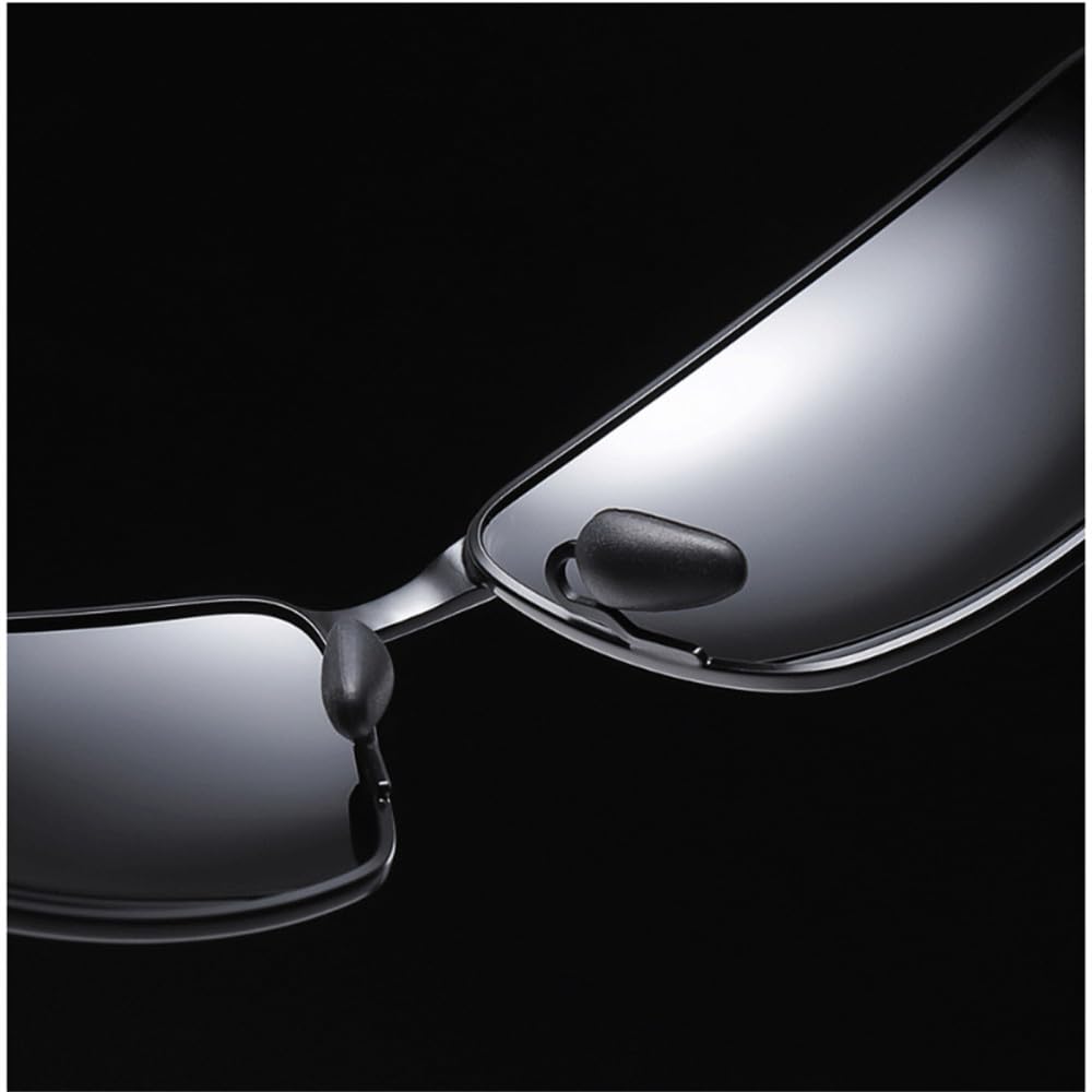 - Lunettes de soleil polarisées photochromiques rectangulaires UV400 pour homme